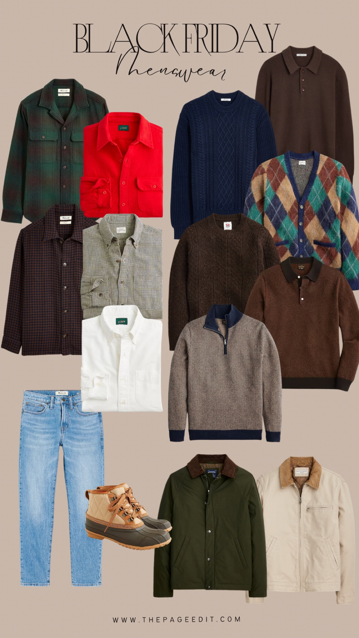 Listen… Black Friday hasn’t been what it used to be, but J Crew and Madewell have definitely stepped their games up in terms of deals this year. 

Up to 50% off almost everything at J Crew — including the good stuff like cashmere. And 40% off almost everything on Madewells site for both men and women! Cmon, that’s a pretty great start to the holidays. 

Check out our favorite men’s pieces including the softest shirts on earth, an abundance of cozy sweaters and knits, an excellent pair of jeans for guys with big thighs, classic boots, and workwear inspired jackets that will look good no matter what’s trending. 

#LTKCyberWeek #LTKGiftGuide #LTKmens