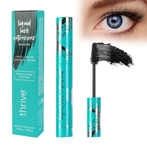 Thrive Mascara Liquid for Lash Extensions Mascara-Brynn Thick and slender,Waterproof and sweat resistant (Black 10.7g/0.38 OZ) | Amazon (US)