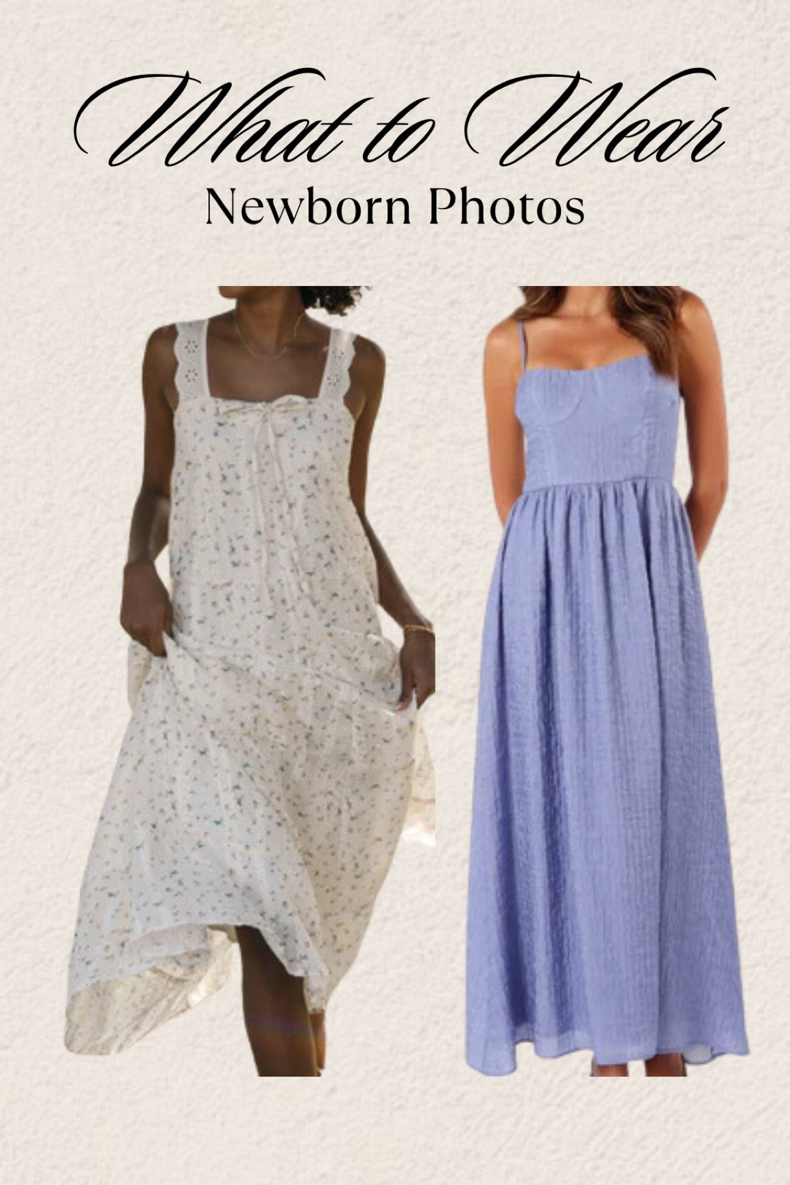 What to wear for your newborn photos / newborn photoshoot / spring family pictures

#LTKfindsunder100 #LTKstyletip #LTKfindsunder50