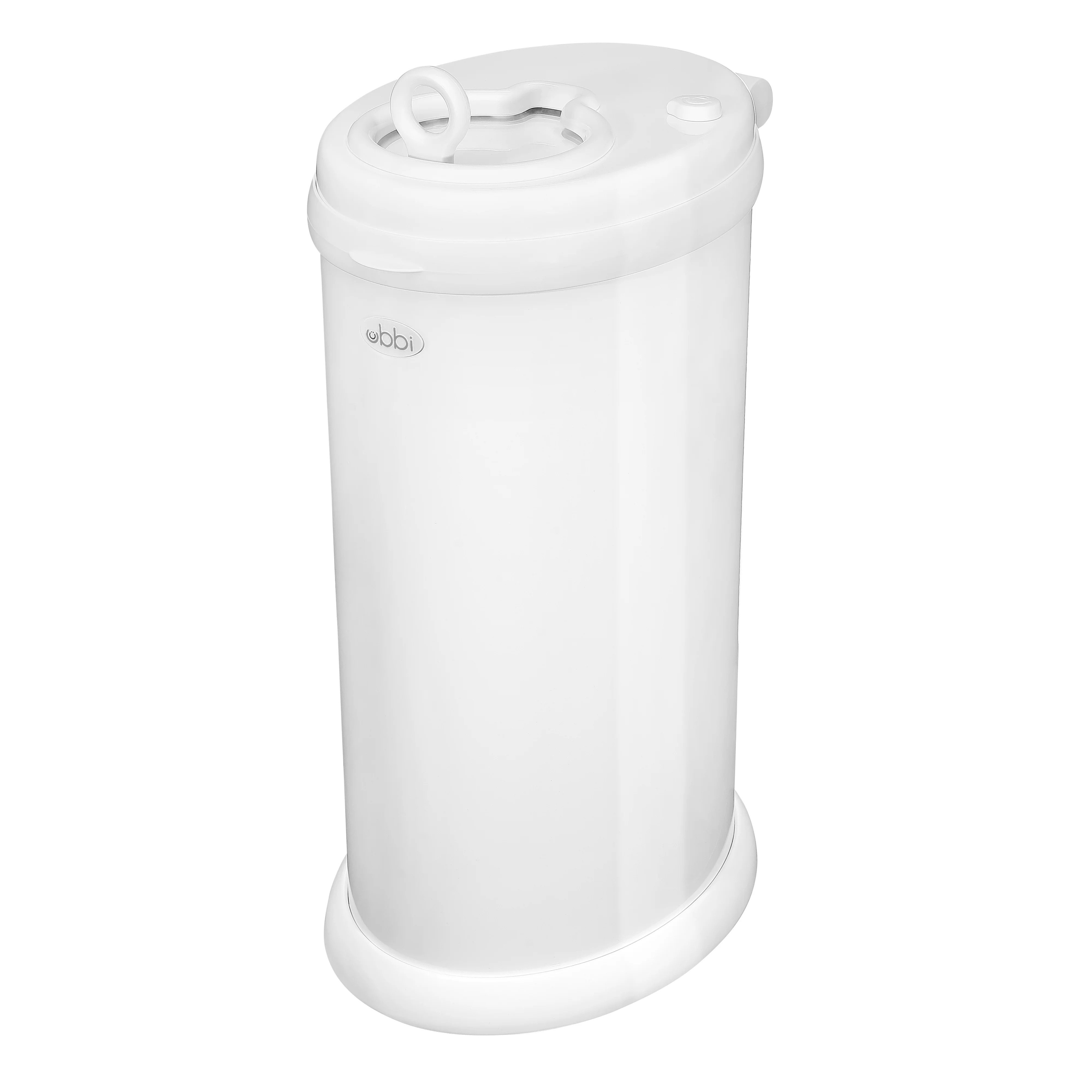 Ubbi Odor Locking Steel Diaper Pail, No Special Bags Required, Baby Registry Must-Have, White | Walmart (US)