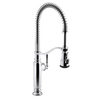 KOHLER Tournant Single-Handle Pull-Down Sprayer Kitchen Faucet in Vibrant Stainless-K-77515-CP - ... | The Home Depot