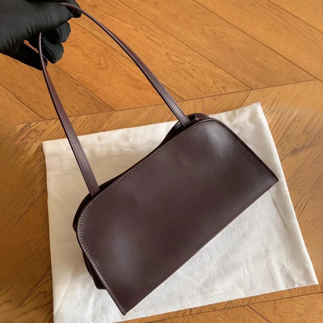 Leather Shoulder Bag, Minimal Design Handbags, Trendy Handbags | Etsy (US)