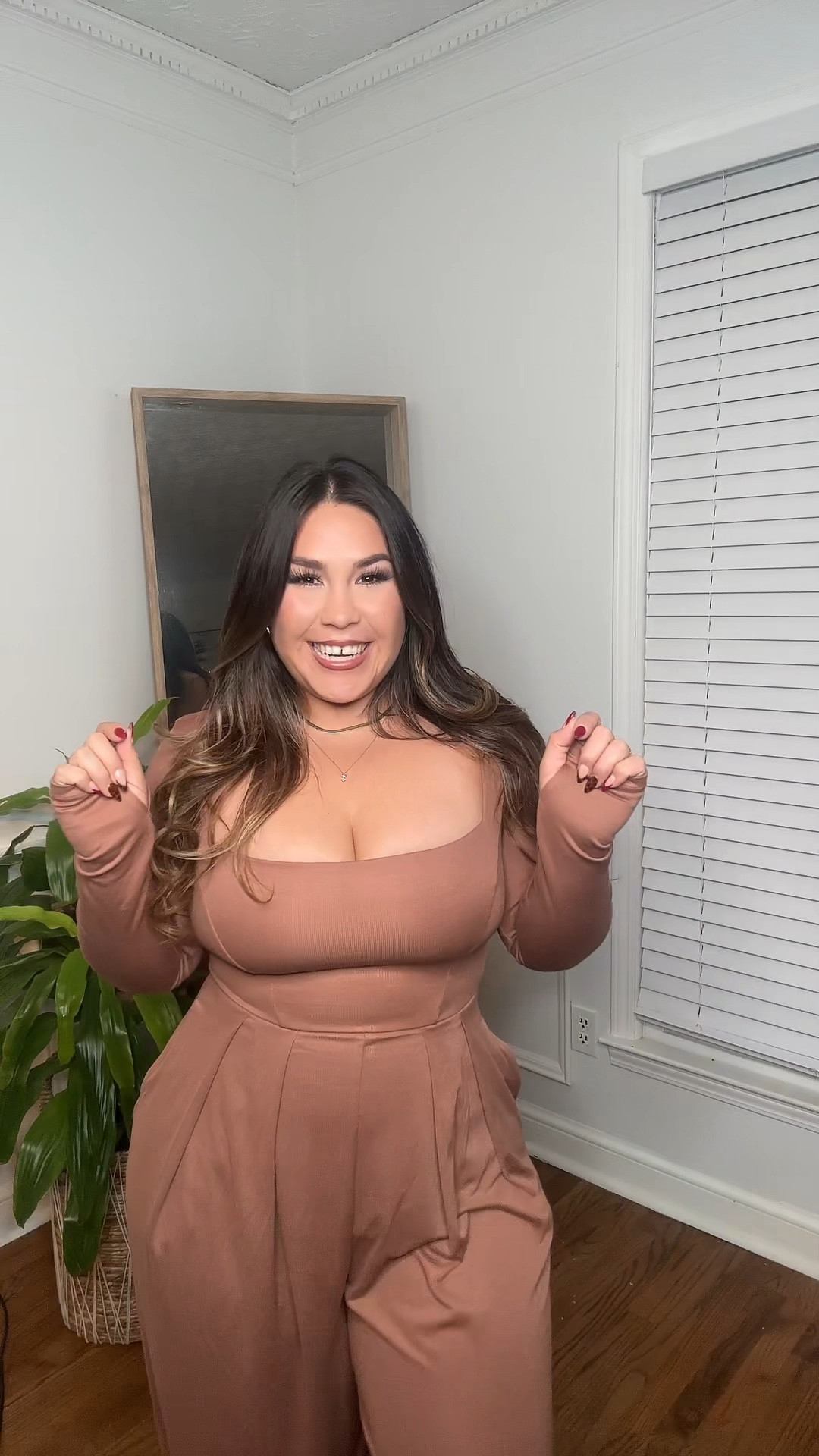My current favorite wide leg jumpsuit. The best part it comes in petite and regular length and has shapewear built in! 

ROX15 for 15% off 
I’m wearing a size petite medium! 

#LTKPetite #LTKHoliday #LTKGiftGuide