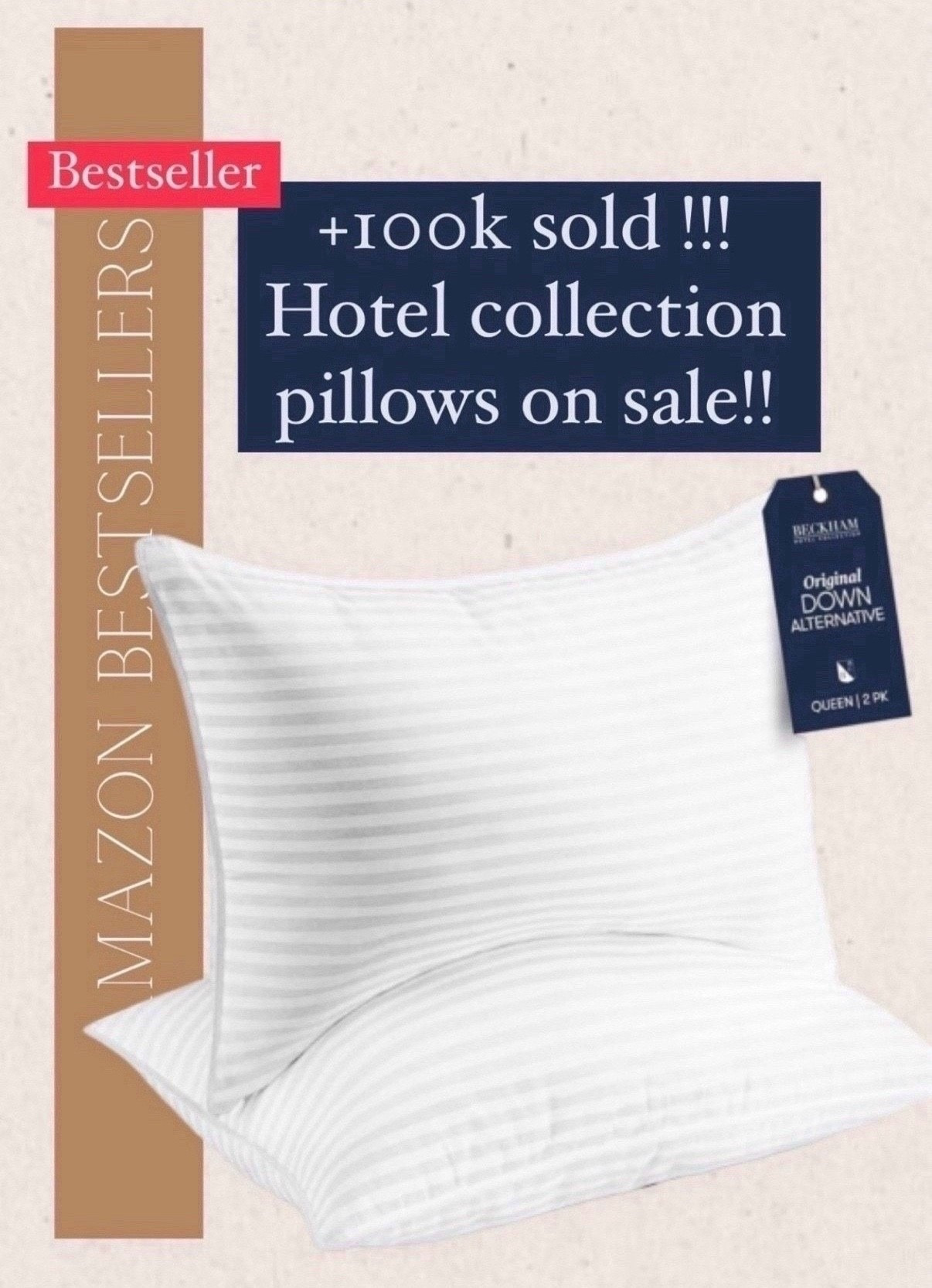 popular deal!!!

This hotel collection pillow has been a most loved bestseller and if you are in the market for new pillows then you should take a look.  There is a deal on it right now
