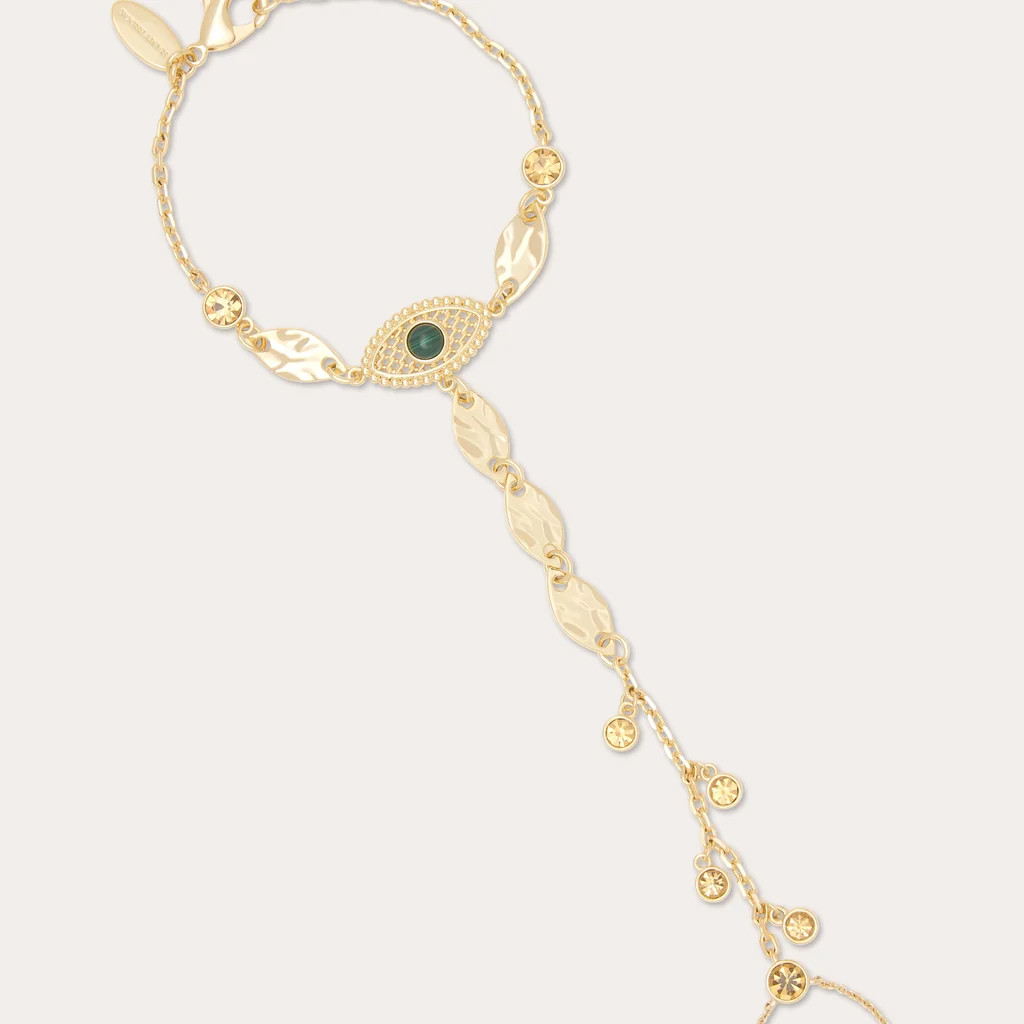 Cleo Embellished Hand Chain | Ramy Brook
