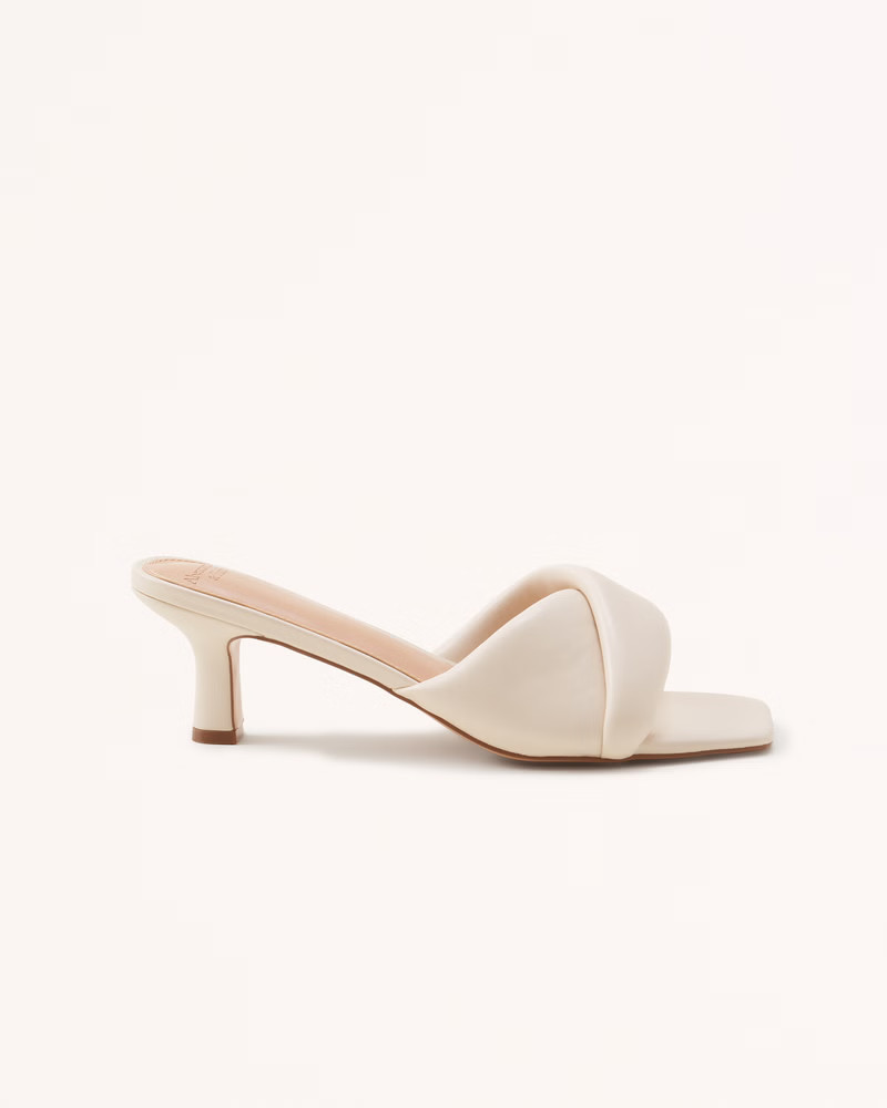 Women's Puffy Twist Heels | Women's Shoes | Abercrombie.com | Abercrombie & Fitch (US)