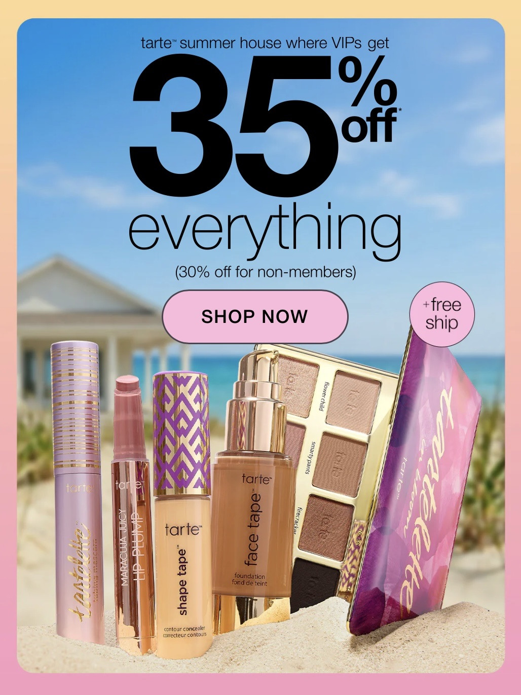 35% off everything Tarte makeup!!

#LTKSaleAlert #LTKBeauty