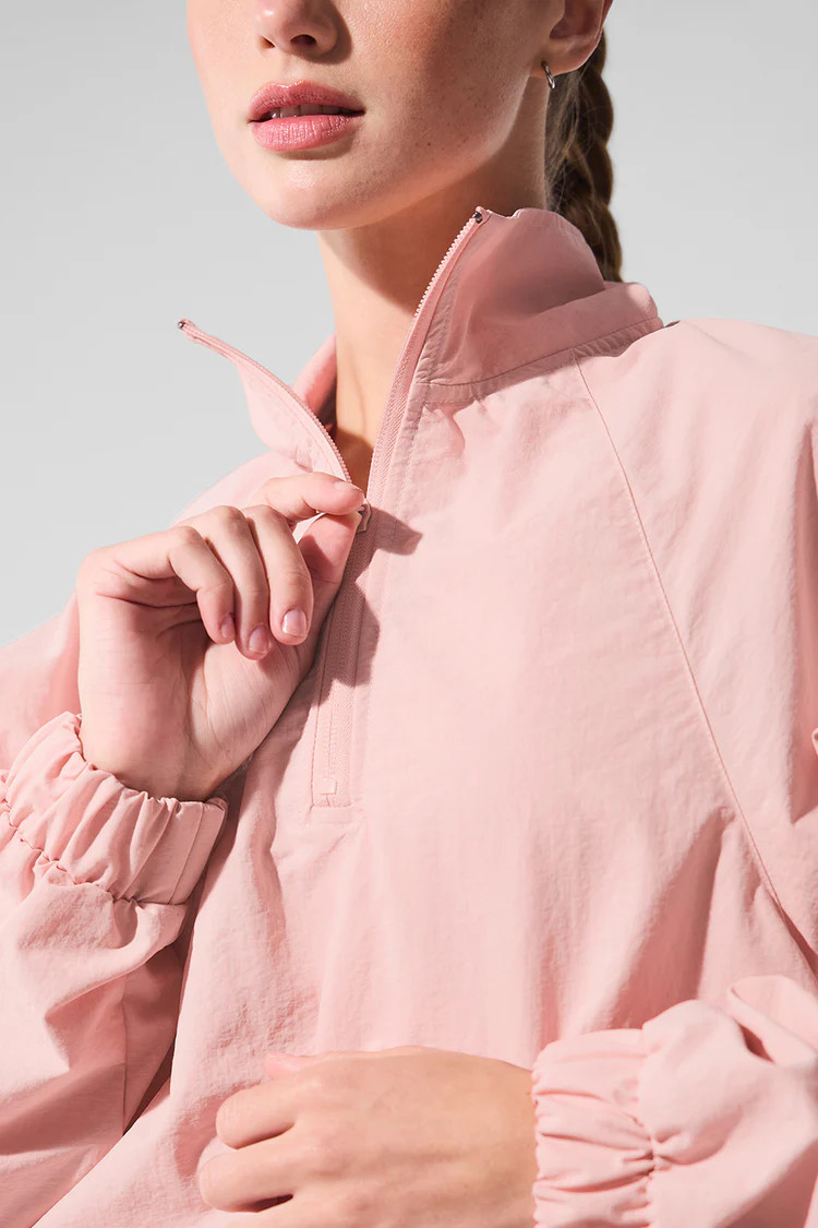Cropped 1/4 Zip Alumni Pullover | Alo Yoga (US)