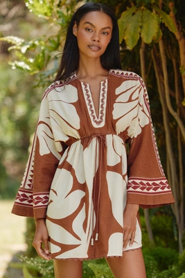 Conditions Apply Rickrack Printed Kaftan | Anthropologie (US)