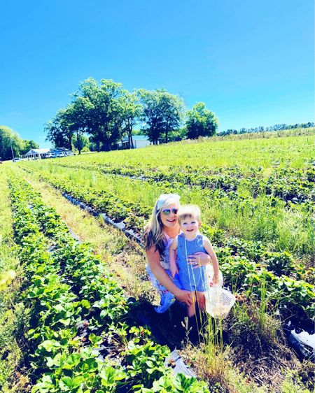 Feeling like the 🍓berry 🍓luckiest mama in the whole wide world to be loved by all these sweet 😉 sweet country boys of mine!!🤰🩵👶🏼 And can’t think of a 🍓sweeter🍓 way to kick off this Mother’s Day Weekend than strawberry pickin’ 🌱 with the very cutest ones in the patch - right before we welcome sweet baby #2 any day now!! 🤱🥰🫶🏽 #mothersdayweekend #strawberrypicking #spakesfarm #blessedmama 

PS. And yes, walking through a strawberry patch 🌱 works as great “curb walking” 😉 when you are #9monthspregnant 🤰🤭 hehe - we sure can’t wait to meet you, our “berry” 🍓sweet baby Levi Rhett!! 🤱😍 #anotherberrybabyontheway #berrysweet #berrysweetmemories #almostbabytime #happymothersdayweekend #strawberryseason 

#LTKBump #LTKFamily #LTKBaby