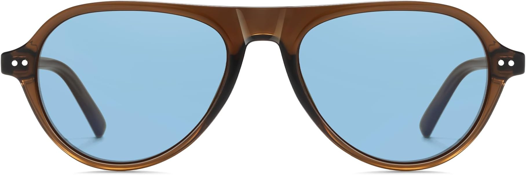 Trendy Oversized Retro Aviator Sunglasses Womens Men 70s Vintage Style Polarized Oval Sun Glasses... | Amazon (US)