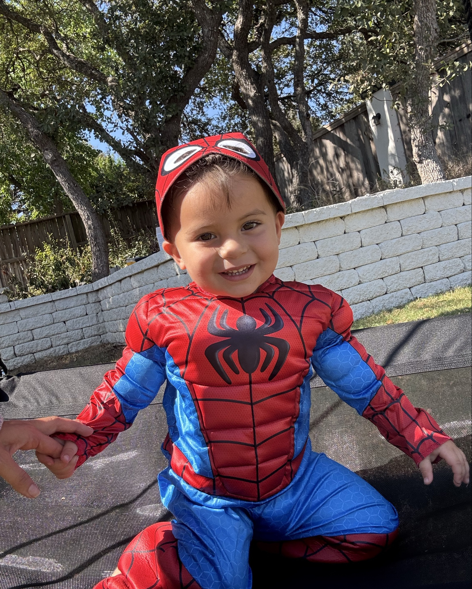JT is loving his Spidey costume.  He’s usually in 3t but we sized down to a 2t because the costume runs big.

#LTKHalloween