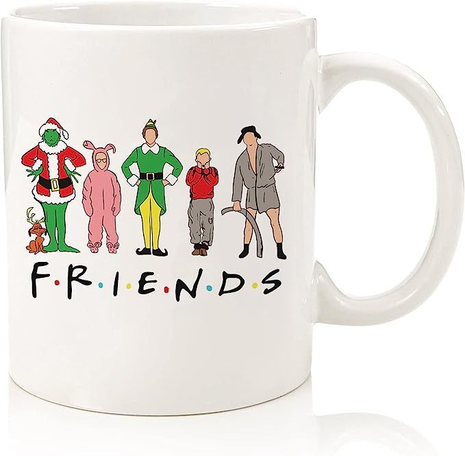 Nrecz Frineds Show Coffee Mug, Elf Christmas Movie Watching Mugs Hot Chocolate Cocoa Cups, Griswo... | Amazon (US)