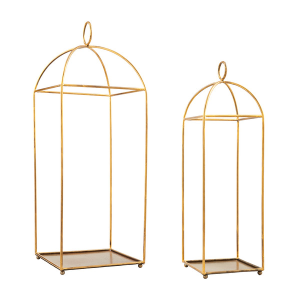Tall Brass Lantern | Mud Pie