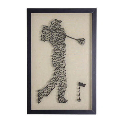 Golfer Shadow Box - Wall Art | Wayfair North America