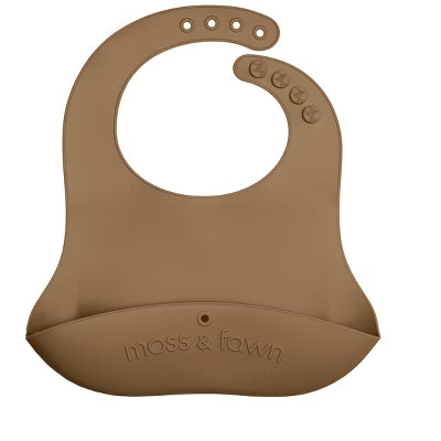 Moss and Fawn Gather & Roll Bib - Foliage | Target