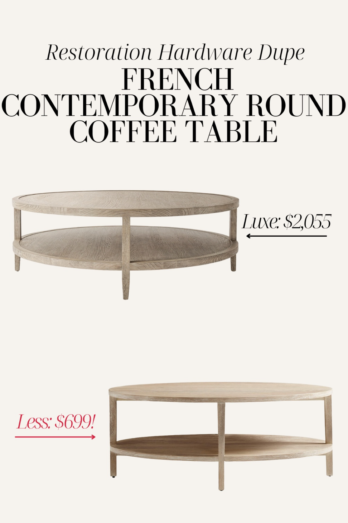 Restoration Hardware coffee table dupe! RH dupe, RH look for less, home dupe 

#LTKhome