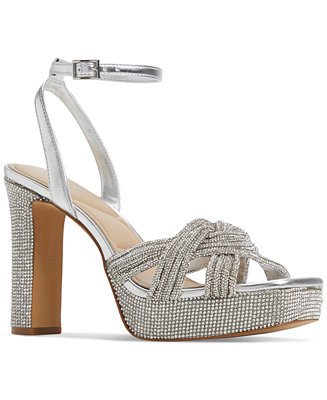 ALDO Women's Shimma Rhinestone Platform Dress Sandals - Macy's | Macy's