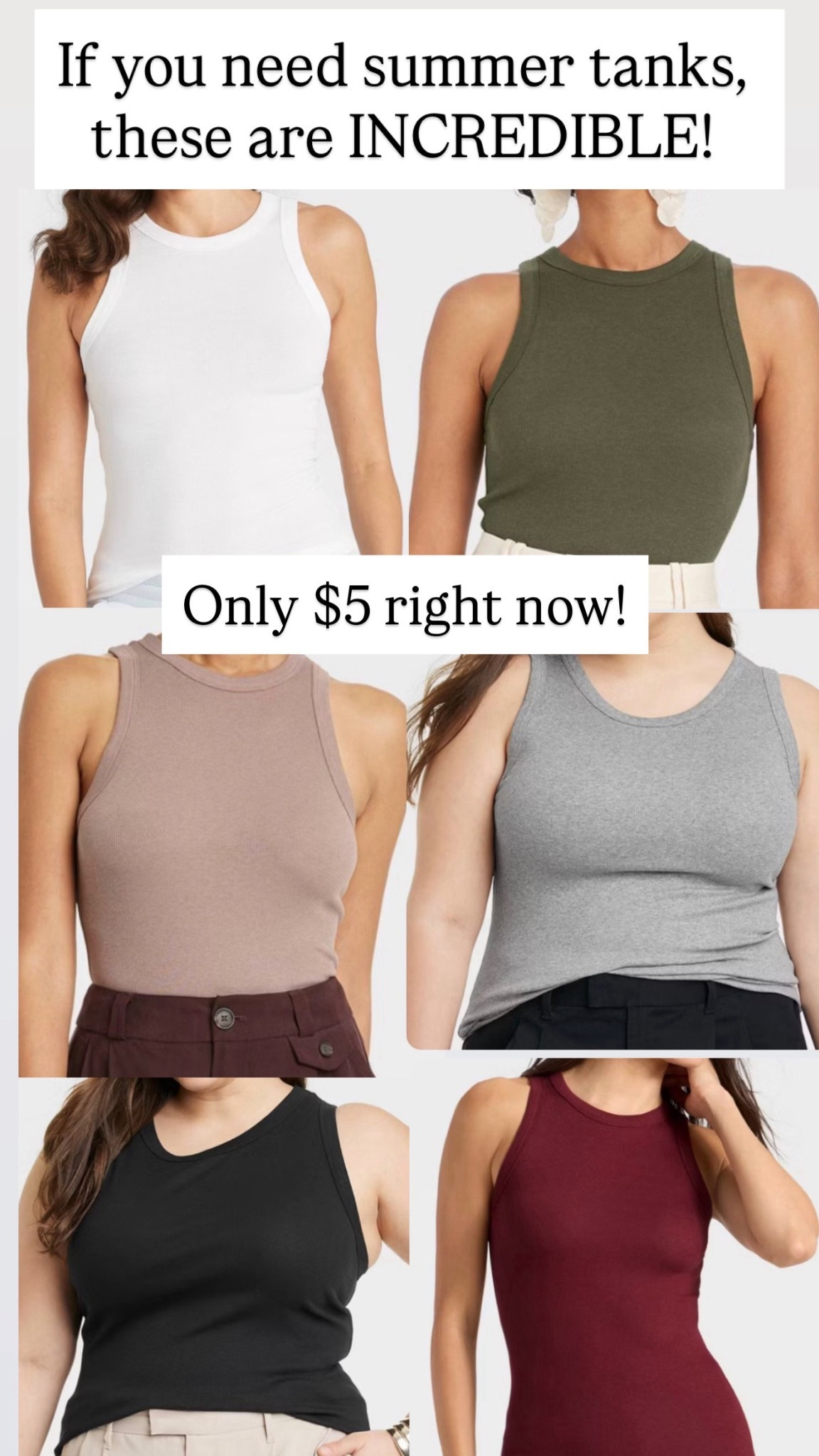 Cute tanks for women are $5 right now!!! 

#LTKSaleAlert