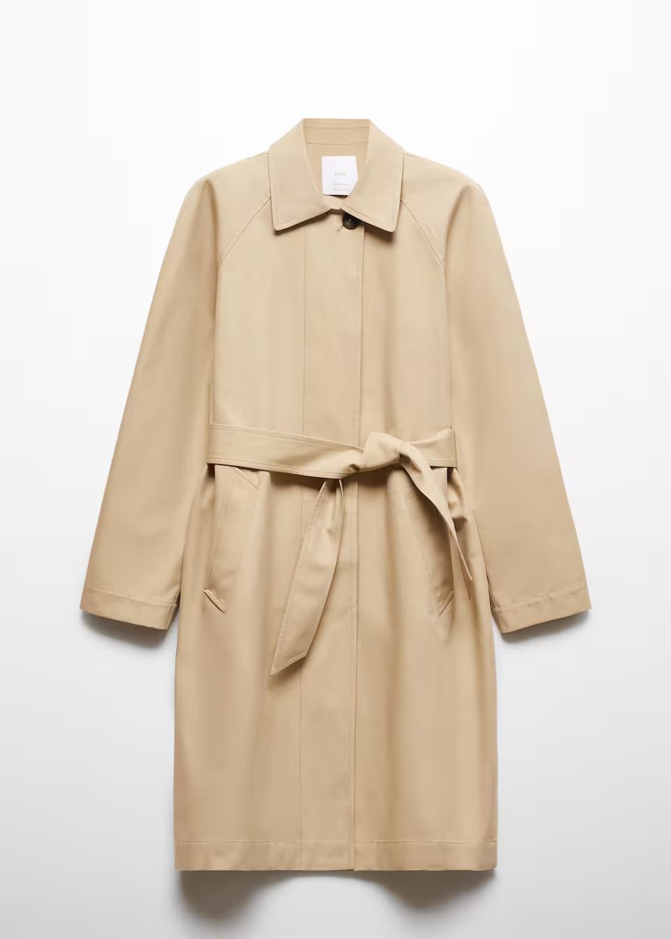 Cotton trench coat with belt -  Women | Mango USA | MANGO (US)