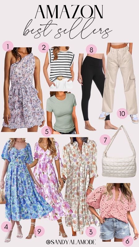 Amazon best sellers | Amazon finds | Amazon fashion | Amazon spring dress | affordable floral dress for spring | Amazon black leggings | Amazon eyelet spring top | Amazon cargo pants 

#LTKSeasonal #LTKstyletip #LTKfindsunder100