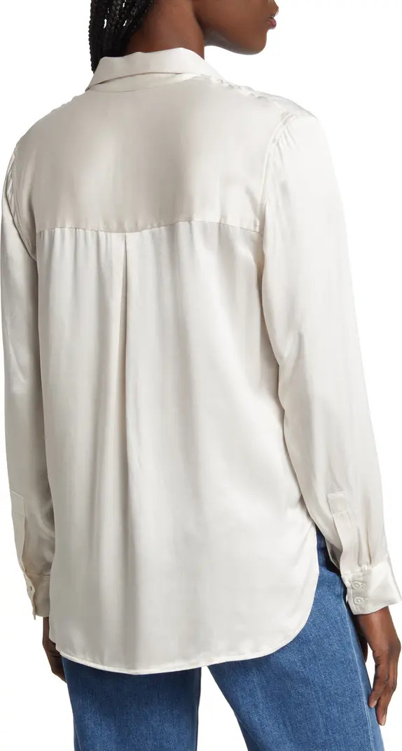 Rails Nissa Satin Button-Up Blouse | Nordstrom | Nordstrom