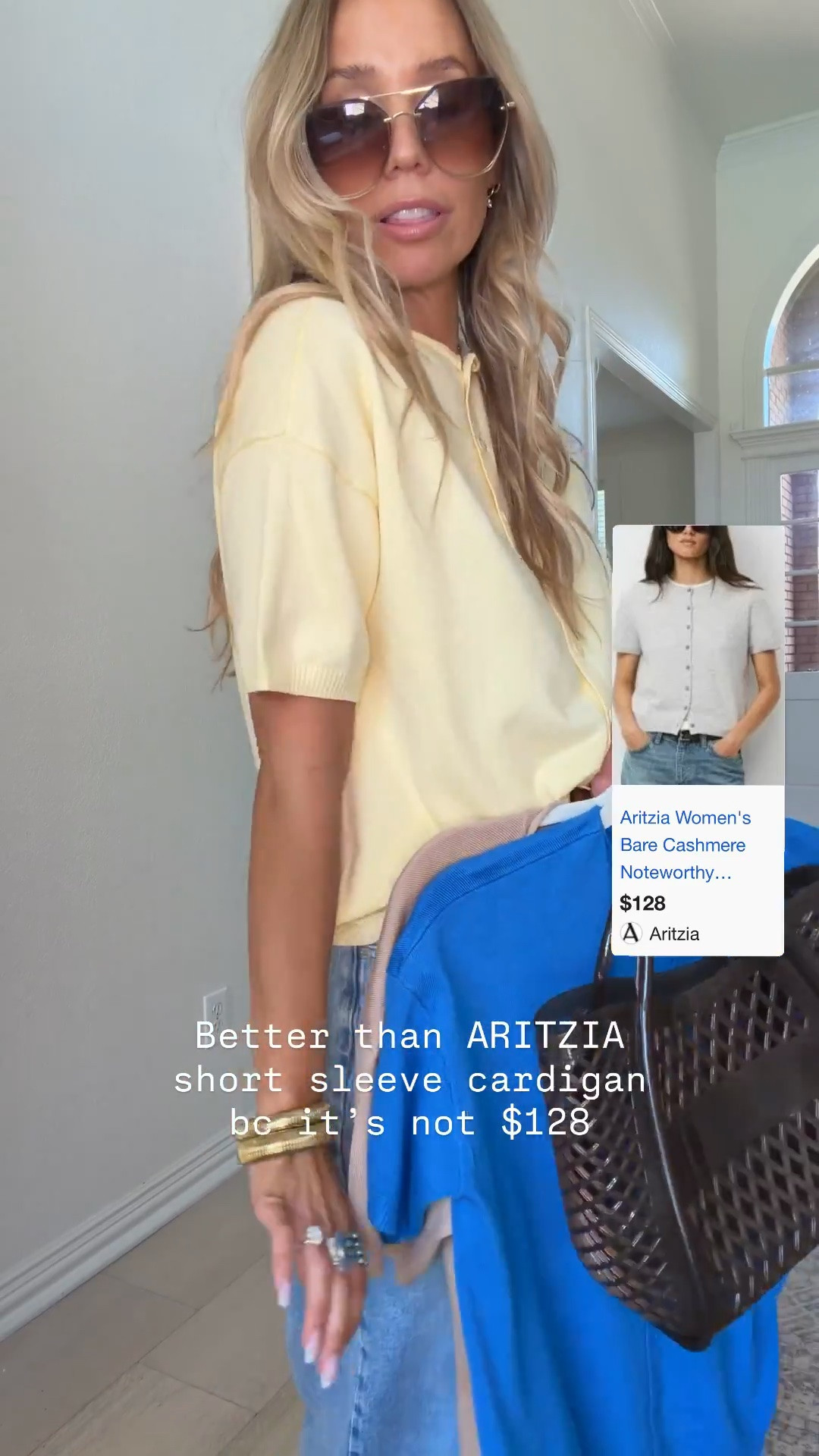 🤍Better than Aritzia short sleeve cardigan bc it’s not $128 & it looks so boujee 

Wearing size s / my tts

#LTKdayinmylife #LTKgrwm #LTKmomlife