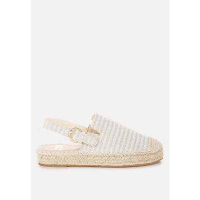 Rag & Co Womens Zalli Canvas Espadrilles Sandals 8 | Target