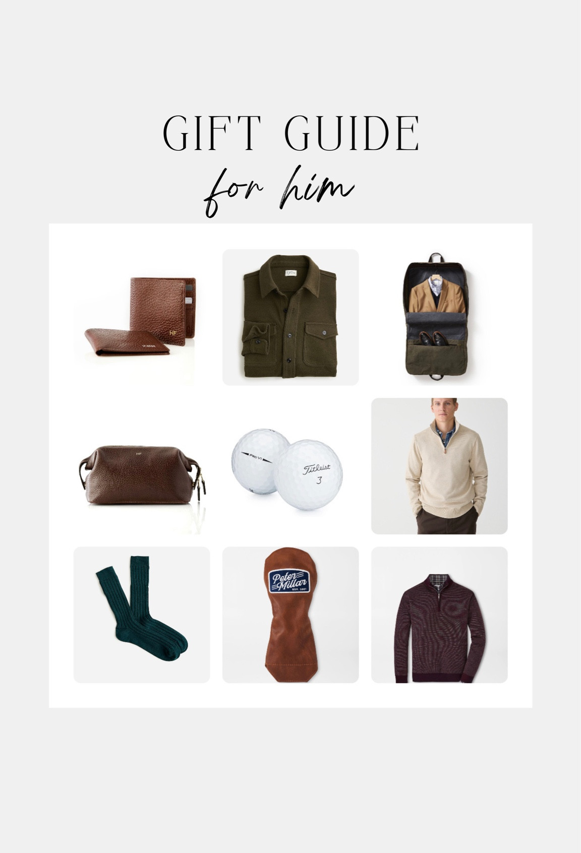 Gift Guide For Him 

#LTKmens #LTKGiftGuide #LTKSeasonal