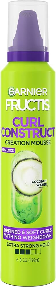 Garnier Fructis Style Curl Construct Creation Mousse, 6.8 Oz, 1 Count (Packaging May Vary) | Amazon (US)