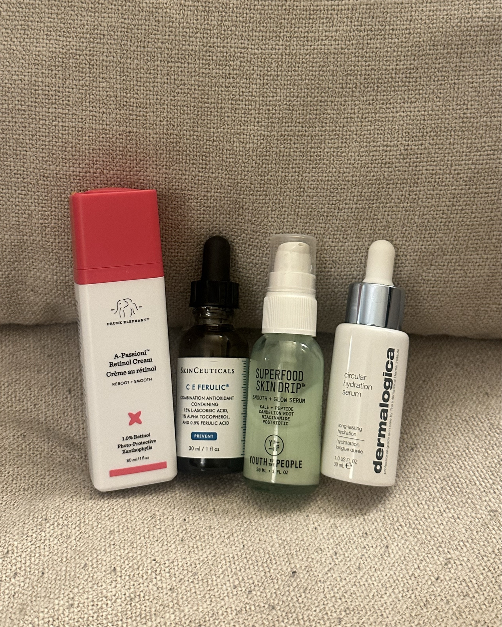 serums my skin has been absolutely loving! i naturally have sensitive cheeks that LOVES to flare up + oily t-zone + dry everywhere else! lately i’ve been rotating the below 4 serums and my face has been absolutely loving it

@skinceuticals vitamin C serum in the AM 3x/week. been using this since undergrad - it’s so good!

@drunkelephant retinol cream in the PM 3x/week. i use a pea size each time!

i typically use vitamin C & retinol cream on the same day

if i feel like my skin’s drying out from the above, i’d layer some @dermalogica hydration serum

and finally i use @youthtothepeople smooth & glow serum on days i’m not using the above combo

linking alternatives below! ⬇️ 

#LTKchina #LTKasia #LTKbeauty