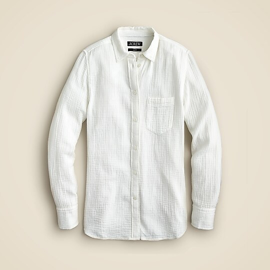 Classic-fit soft gauze shirt | J. Crew US