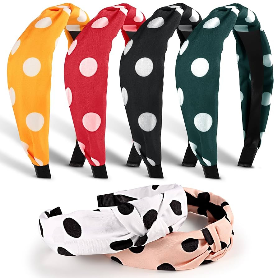 Headbands for Women Girls - 6PCS Stylish Top Knotted Headbands - Knotted Headband for Women - Hea... | Amazon (US)