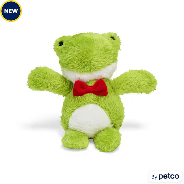 Merry Makings Holiday Frog Plush Dog Toy, Small | Petco