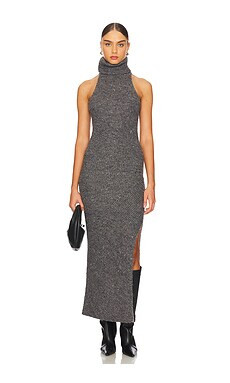 NICHOLAS Kiandra Sleeveless Turtleneck Knit Dress in Charcoal from Revolve.com | Revolve Clothing (Global)