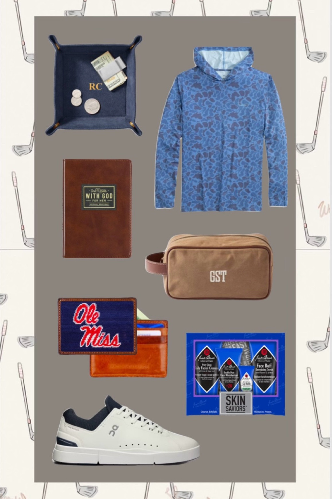 Valentine’s Day Gift Guide For Him!! #valentinesday #giftguide #forhim #golfer #golf #clothes #mensgifts #hoodie #skincare #jackblack #wallet #leather #bag #custom #oncloud #style #mensstyle #bf #dad #husband #boyfriend

#LTKMens #LTKGiftGuide #LTKFindsUnder50