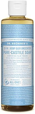 Dr. Bronner's - Pure-Castile Liquid Soap (Baby Unscented, 8 Fl Oz) | Amazon (US)