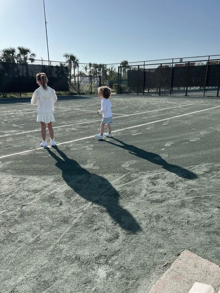 Just two kids on a tennis court! Loving Elle’s workout set / tennis skirt  

#LTKkids #LTKunder50 #LTKfit