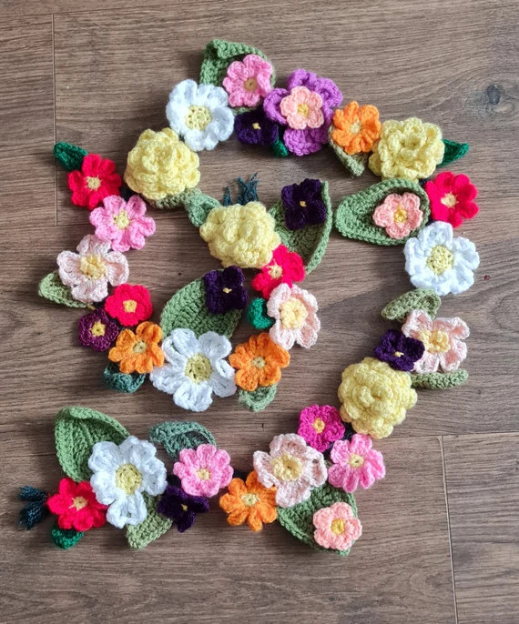 The Crochet Flower Garland | Etsy | Etsy (US)