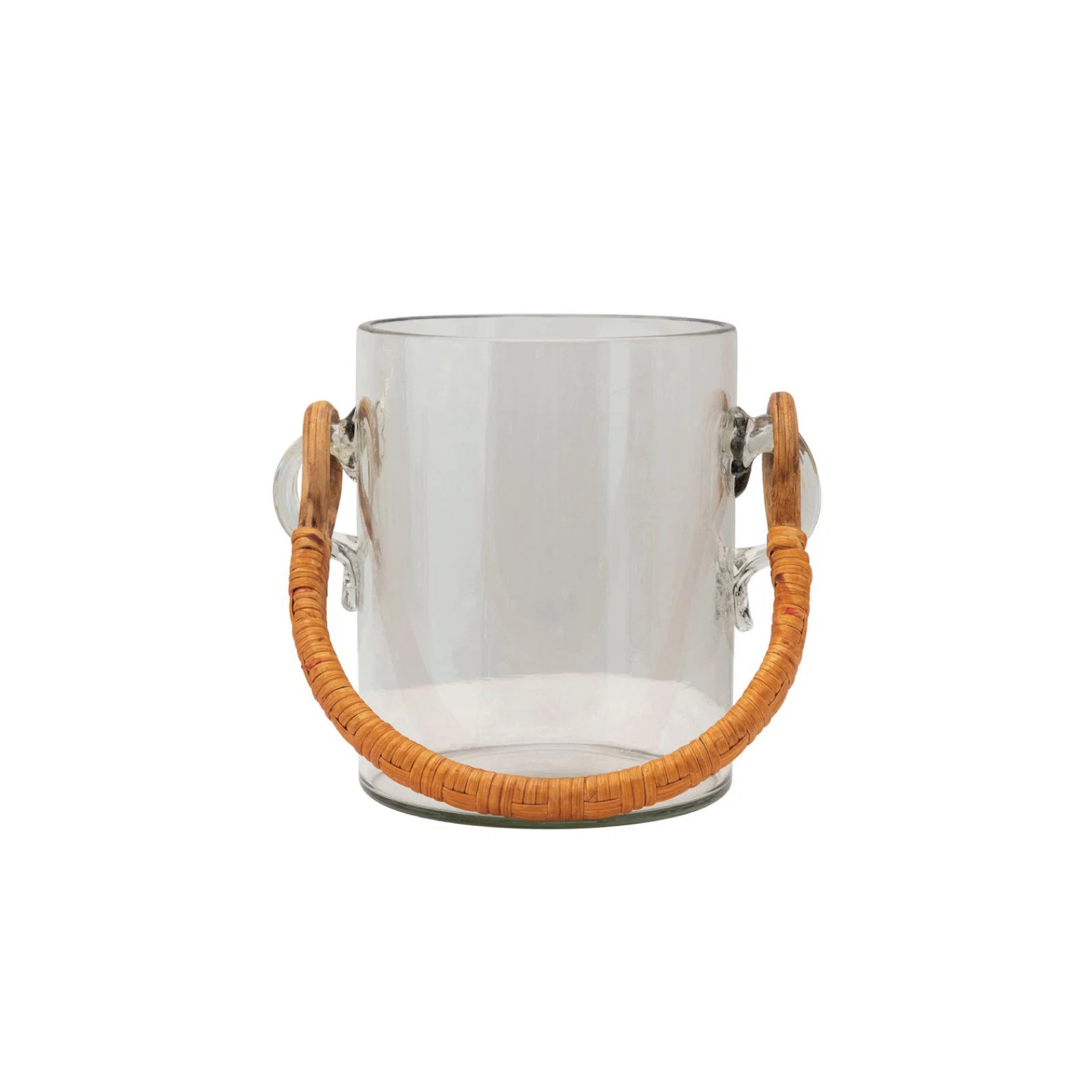 Bamboo and Glass Ice Bucket | Brooke and Lou