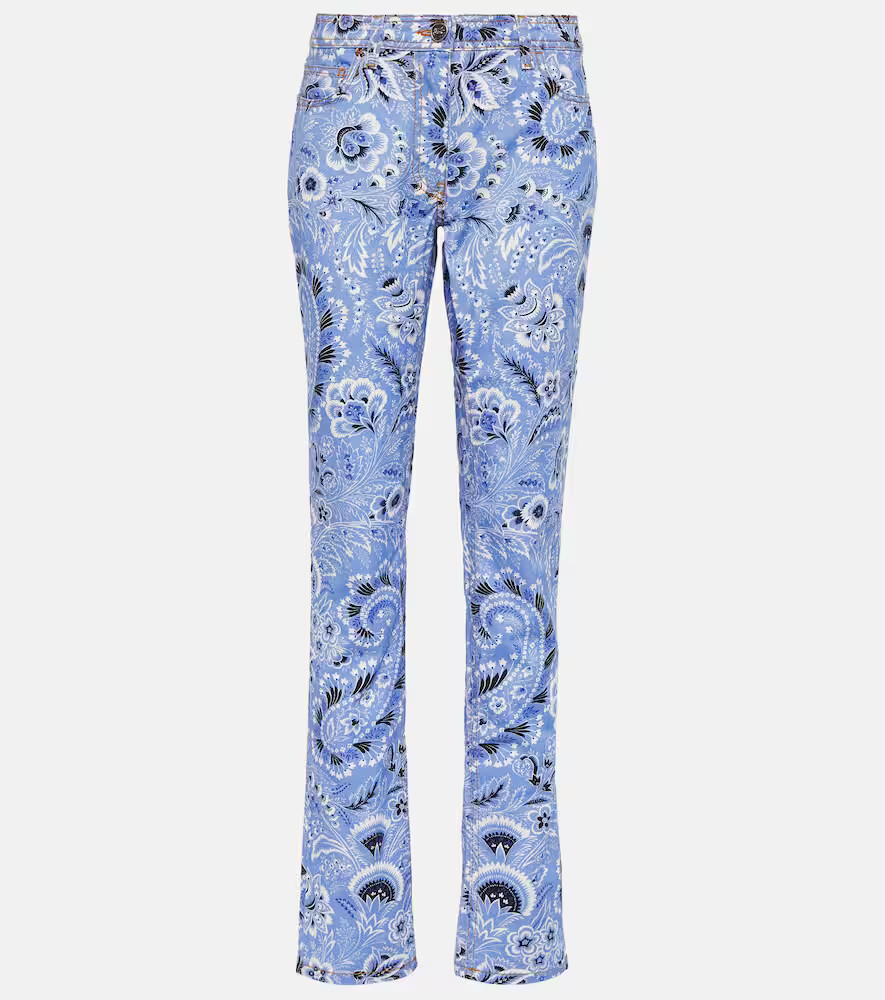 Etro Jeans skinny de tiro alto estampados | Mytheresa (INTL)