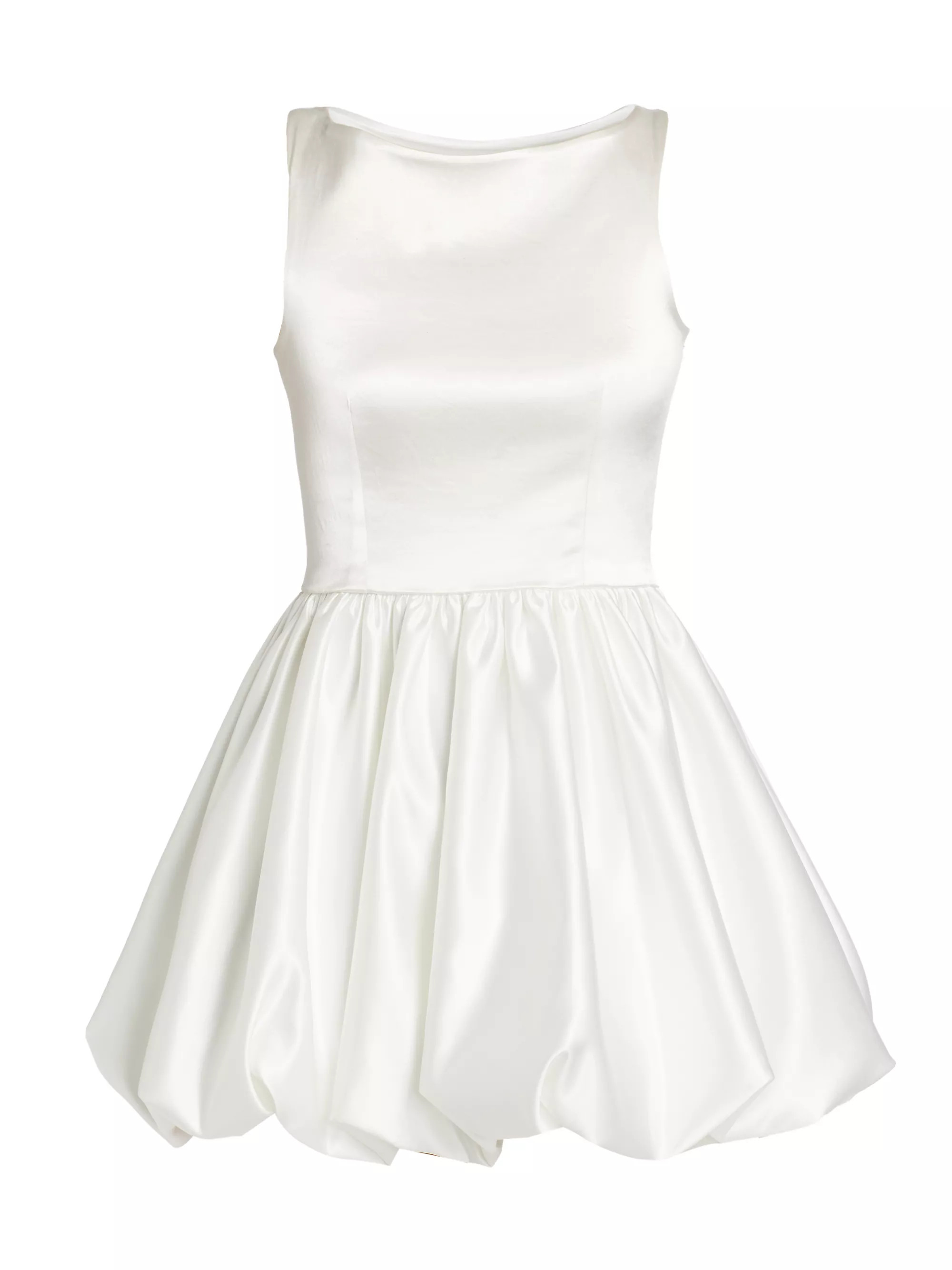 Ananya Satin Cotton-Blend Bubble Minidress | Saks Fifth Avenue