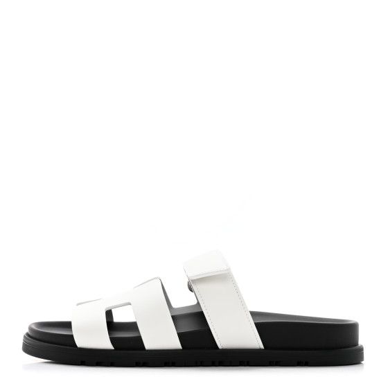 Calfskin Womens Chypre Sandals 37 White | FASHIONPHILE (US)