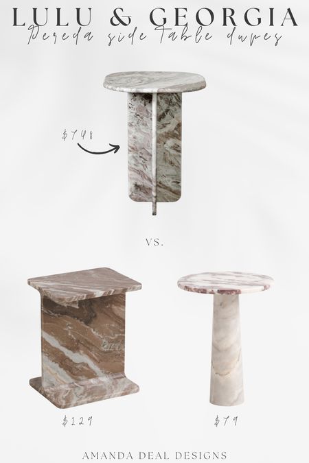 Lulu & Georgia - Pereda Marble Side Table Dupe

Find more content on Instagram @amandadealdesigns for more sources and daily finds from crate & barrel, CB2, Amber Lewis, Loloi, west elm, pottery barn, rejuvenation, William & Sonoma, amazon, shady lady tree, interior design, home decor, studio mcgee x target, bedroom furniture, living room, bedroom, bedroom styling, restoration hardware, end table, side table, framed art, vintage art, wall decor, area rugs, runners, vintage rug, target finds, sale alert, tj maxx, Marshall’s, home goods, table lamps, threshold, target, wayfair finds, Turkish pillow, Turkish rug, sofa, couch, dining room, high end look for less, kirkland’s, Ballard designs, wayfair, high end look for less, studio mcgee, mcgee and co, target, world market, sofas, loveseat, bench, magnolia, joanna gaines, pillows, pb, pottery barn, nightstand, throw blanket, target, joanna gaines, hearth & hand, floor lamp, world market, faux olive tree, throw pillow, lumbar pillows, arch mirror, brass mirror, floor mirror, designer dupe, counter stools, barstools, coffee table, nightstands, console table, sofa table, dining table, dining chairs, arm chairs, dresser, chest of drawers, Kathy kuo, LuLu and Georgia, Christmas decor, Xmas decorations, holiday, Christmas Eve, NYE, organic, modern, earthy, moody

#LTKstyletip #LTKfindsunder100 #LTKhome