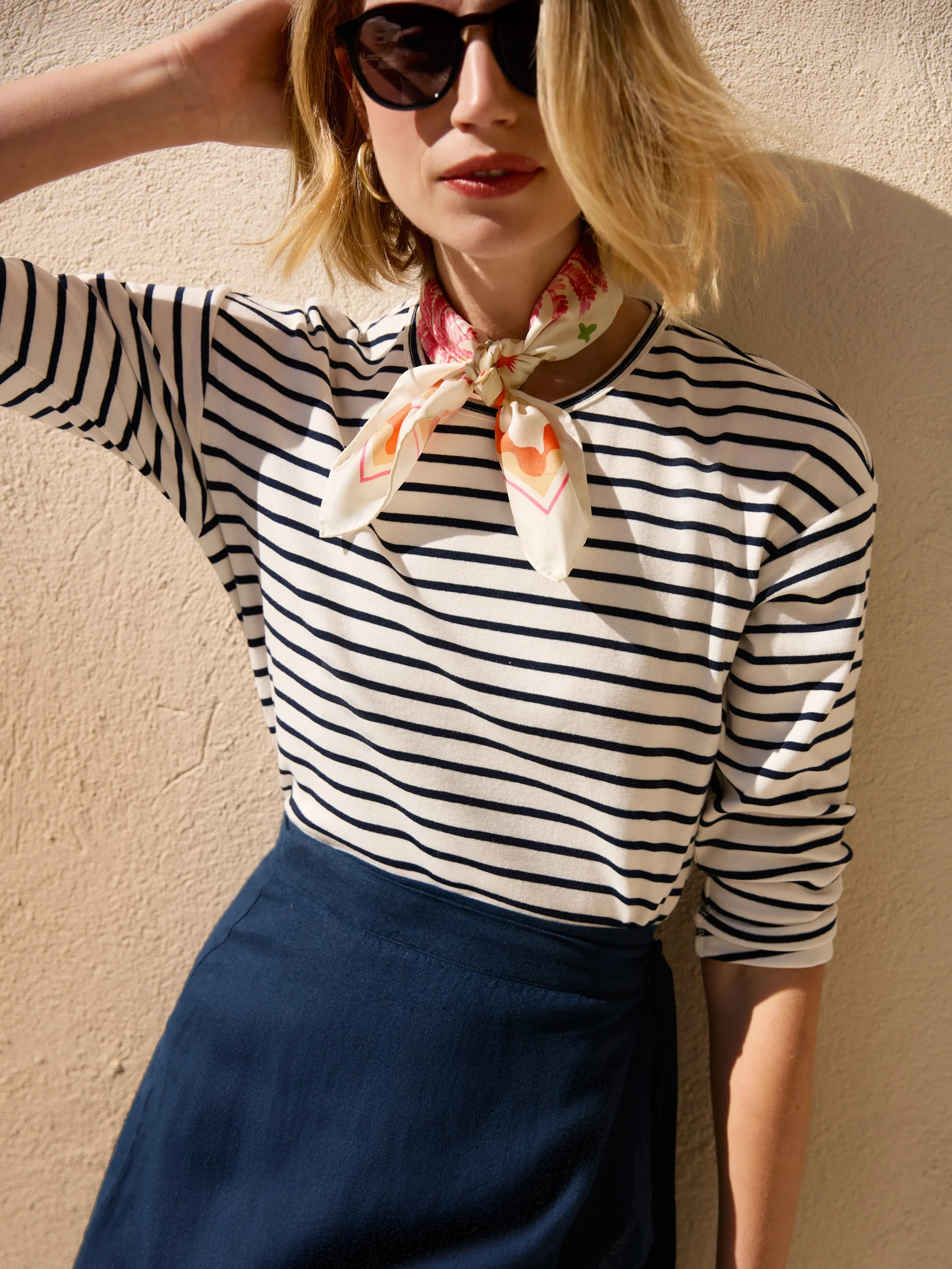 Nico Tee in Stripe | J.McLaughlin