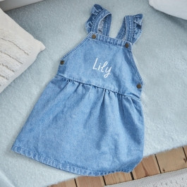 Personalised Name Denim Pinny Dress | My 1st Years (Global)