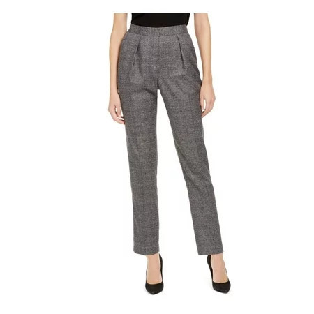 Anne Klein Womens Plaid Pleated Suit Pants | Walmart (US)