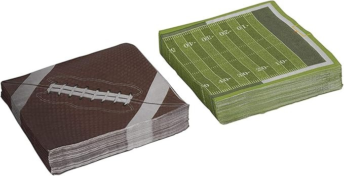 Football Theme Napkins Tableware (80 Pack) Football Party Supplies Perfect for Tailgating, Birthd... | Amazon (US)