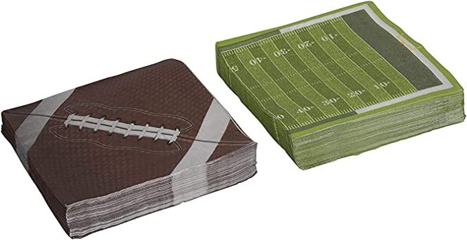 Football Theme Napkins Tableware (80 Pack) Football Party Supplies Perfect for Tailgating, Birthd... | Amazon (US)