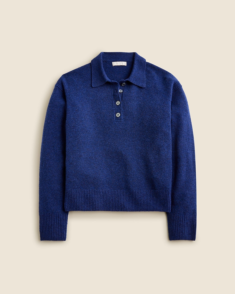 Long-sleeve sweater-polo in Supersoft yarn | J. Crew US